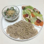 お蕎麦とサラダ！！