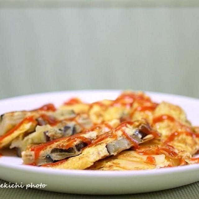 茄子の入った「具だくさんオムレツ」＆ストウブ鍋で「白菜と厚揚げのくたくた煮」