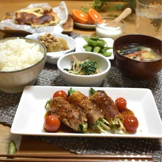 【レシピ】水菜の肉巻き旨粒マスタードソース✳︎ご飯のおかず✳︎子供うけ抜群…遠征準備をする時の違い。