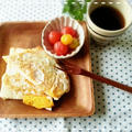 nickyさん家の定番ＭＥＮＵ♡目玉焼きパン！！我が家も定番朝ＭＥＮＵに決定です*´з`) by 笑さん