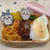 ナポリタンとハンバーグ弁当目玉焼きのせ〖おかずだけ弁当〗 #平日お昼ご飯はお弁当or外食
