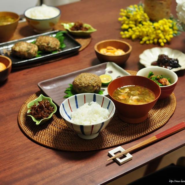 長男のバイト先へご飯を食べに行った話と、ハンバーグの献立