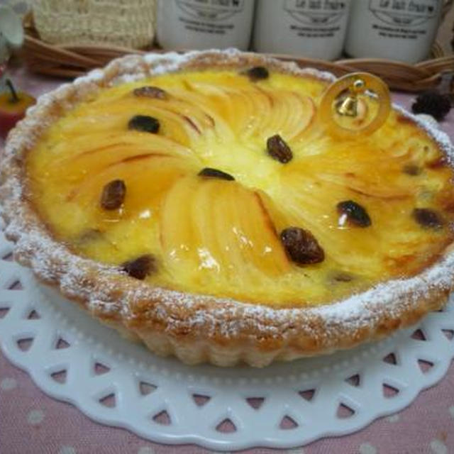 プリン風アップルパイ作りました！