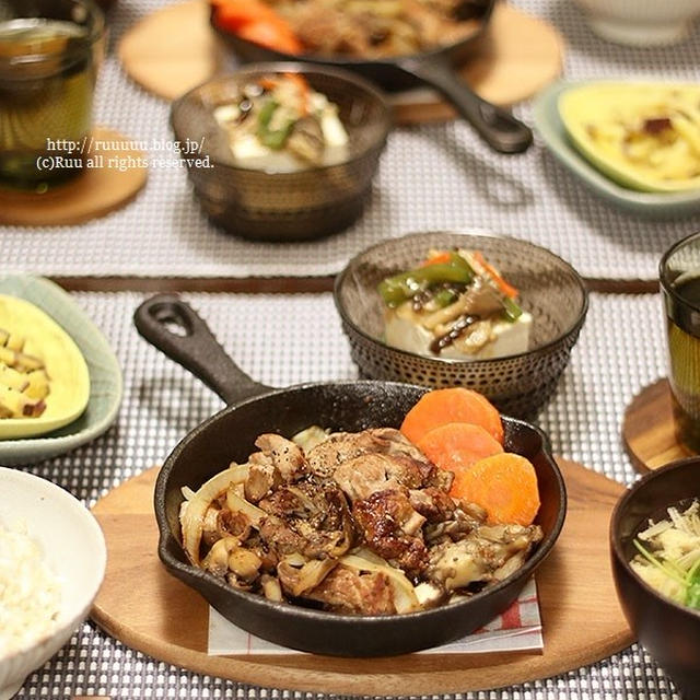 【献立】コタスキで焼肉の晩ご飯とスキレットの使い方いろいろ。