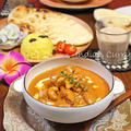 バターチキンカレーとふわふわナン☆結婚記念日