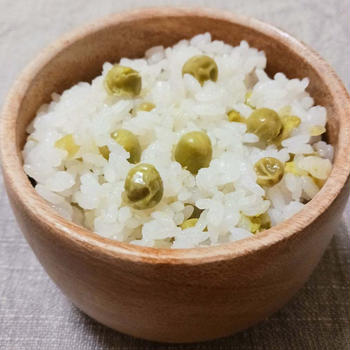 グリンピースご飯