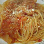 トマトソースのパスタ・トマト鍋の〆