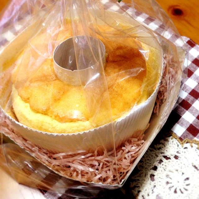 ふわふわいい香りバニラシフォンケーキ☆