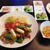 牛肉のガラムマサラ炒めと白菜のお浸しなどたっぷり副菜