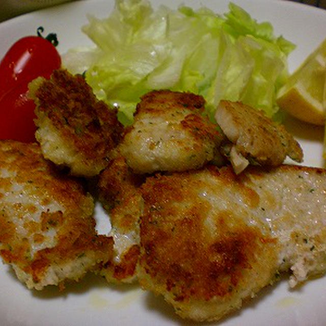 びんながマグロのパン粉焼き！