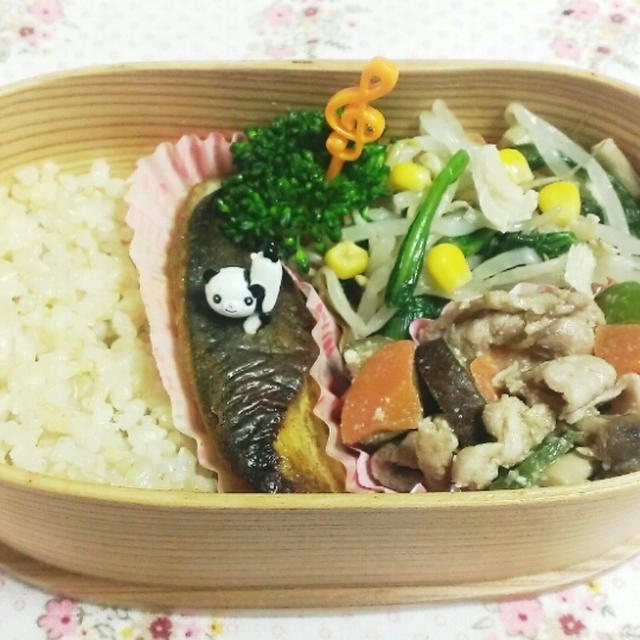 ＊鯖のカレー焼き弁当＊