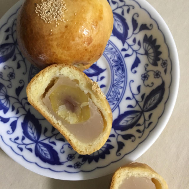 やっと作った白あんのあんパン