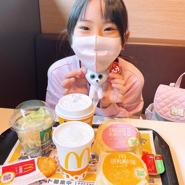 朝マックにきました〜！！