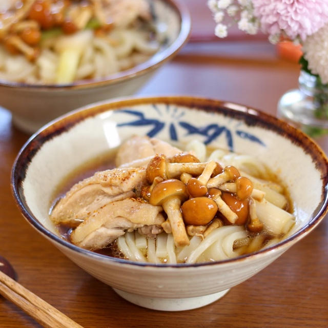 【うどん】あったか♡とり南蛮うどん