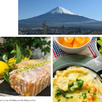 フープロで手軽に旬の新筍でマカロニグラタン～スィーツ作りはウィークエンドシトロン・今朝の富士山