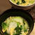 青梗菜と卵の塩炒め