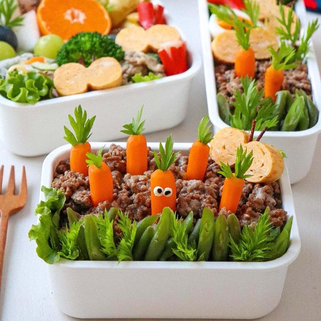 まさかや〜！人参畑のそぼろ弁当