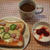 ピザトーストで朝ごぱん
