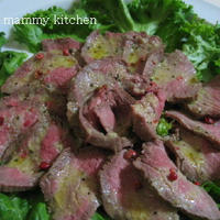牛肉のたたき～からしソース