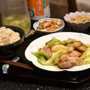 鶏ももと春キャベのバタポン