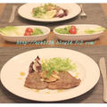 おうちでステーキ定食＾＾　ご飯といっしょ＾＾