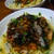 ネバうま。キムチ納豆オクラのパスタ。