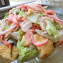 全部入れて蒸し煮にするだけ☆　白菜と油揚げとカニかまのうま煮