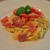 生ハムとトマトのクリームパスタ