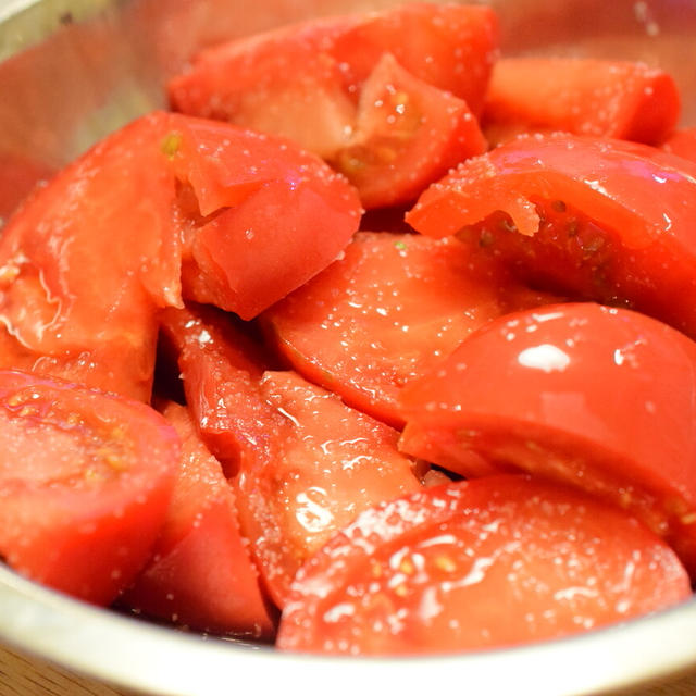 【レシピ】トマトが沢山あったら。無限トマト！冷やしトマトの塩ポン酢かけ