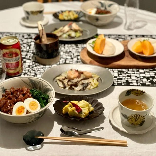 ルーロー飯と八宝菜の夜ごはん