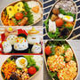 2019年６月２週目のお弁当～猫の足あと＆カラフルなご一行～