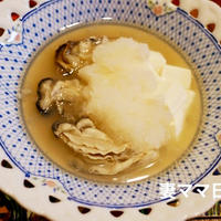 牡蠣のかぶら蒸し♪Steamed Oyster with Grated Tarnip