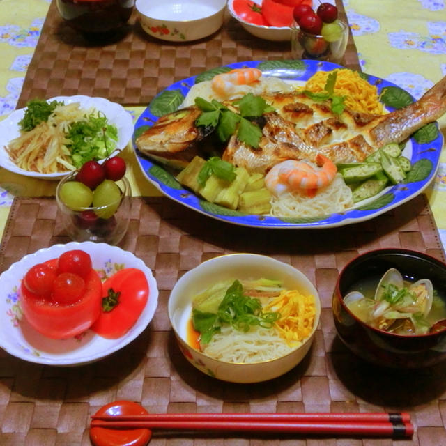 簡単鯛素麺♪♪　　　出雲