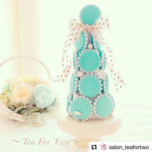 島根県大人可愛いお稽古サロンsalon_teafortwo先生のティファニーブルーのマカロ...