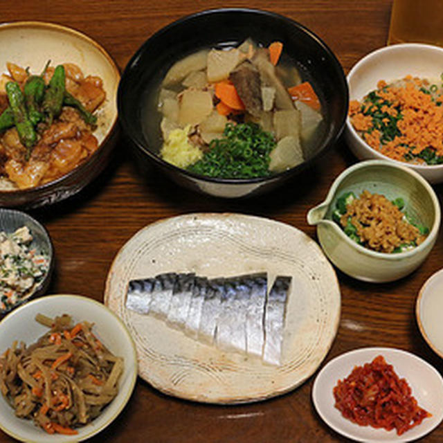 足らんかと思ったのに多すぎた晩ごはん