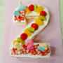 次男 2才 birthday cake ♪。