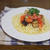 瑞々しい茄子とトマトの和風冷製パスタ