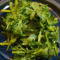 1分で作れる生が美味い春菊の九州醤油ナムル