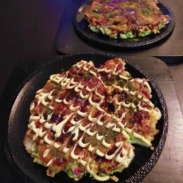 豚玉のお好み焼き