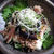 【茄子と牛のからめ蕎麦】