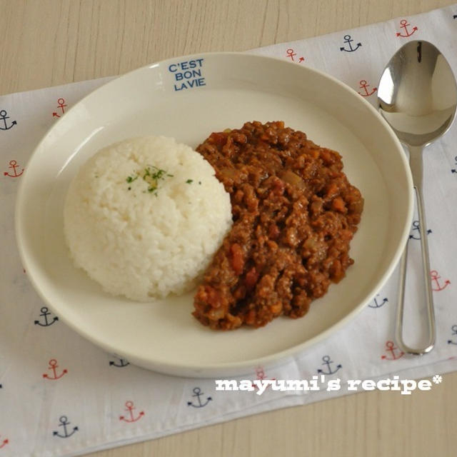 １週間節約献立～カフェ風♪ドライカレー～