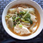 白菜と豆腐の辛みそ春雨スープ