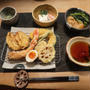 ふぐとタラバ蟹の天ぷらと湯葉風豆腐の晩ご飯と　アガベガーデン♪