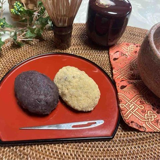 お彼岸のぼた餅作り