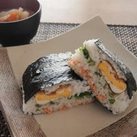 おにぎらずで朝ごはん