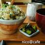 ジャコおかか大葉チャーハン　と予想外の岩パン