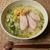 コーンとサラダチキンの冷やし麺