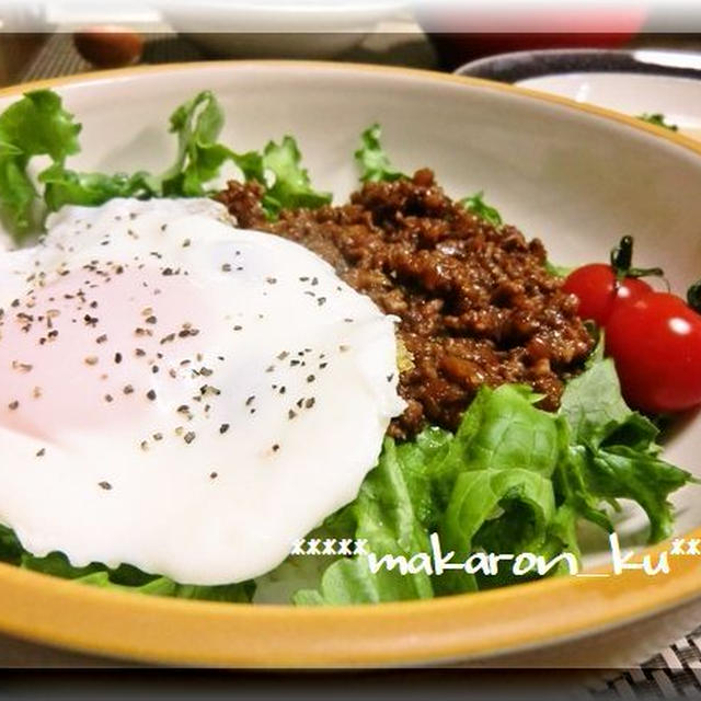 5分でハンバーグ丼☆簡単クリームシチュー