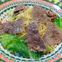 新キャベツ＆牛肉＆黒コショウのパスタ