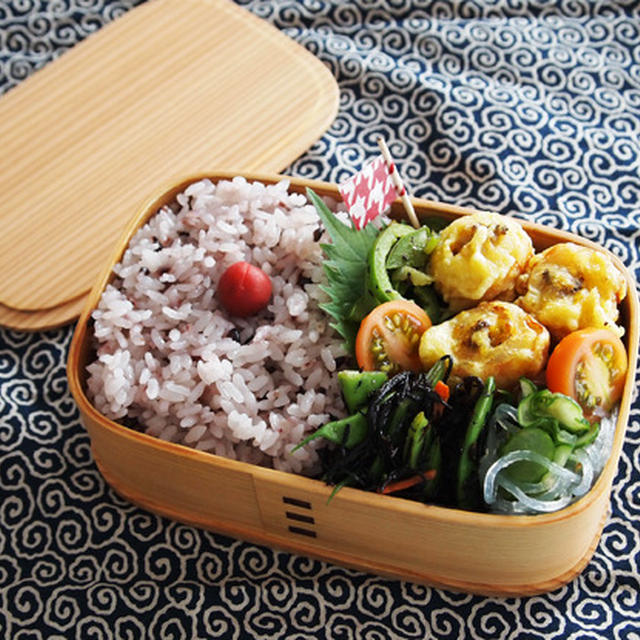 竹輪の肉詰めカレー味・・お弁当＆女子会ランチ♪